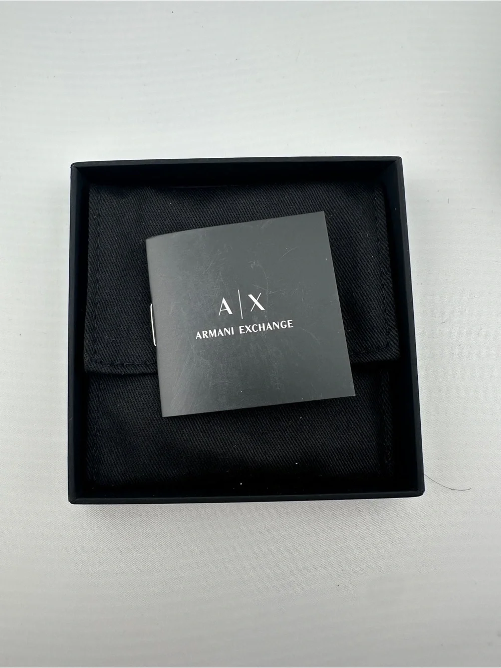 Armani Exchange Black Box with White Logo